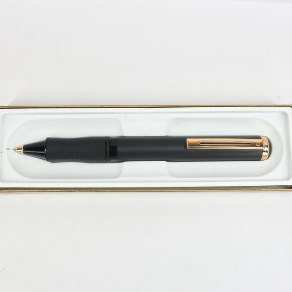 Sheaffer Award 133 BPT Ballpoint Pen / Black Matte Gold Trim / USA Made - Picture 1 of 11